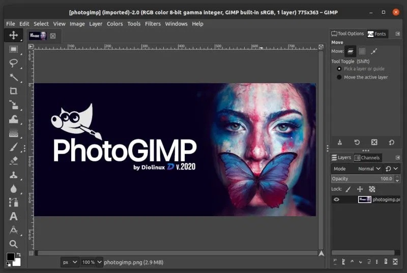 photogimp, photoshop, linux