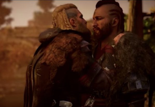 scena de sex homosexual, assassin's creed valhalla, assassin's creed