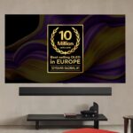 A television screen on a wall Description automatically generated