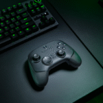 A gaming controller and a keyboard AI-generated content may be incorrect.