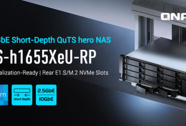 QNAP Launches TS-h1655XeU-RP: 3U Short-Depth 10GbE ZFS NAS for High-performance Storage and Virtualization